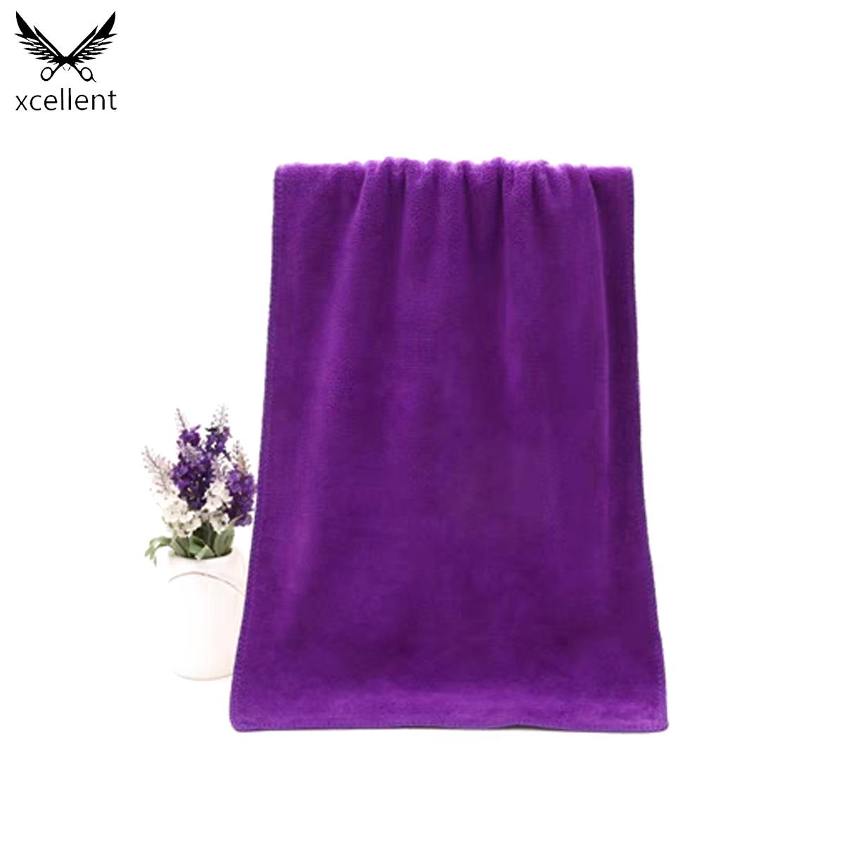 Toalla de peluquería morada