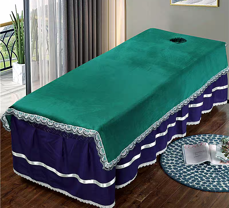 花边蕾丝洞单厚绿色