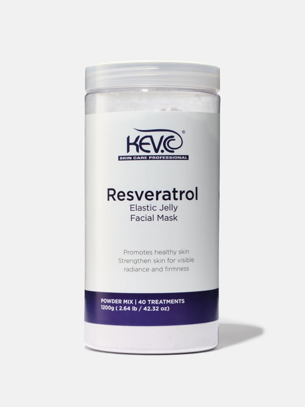 Mascarilla de gelatina elástica con resveratrol