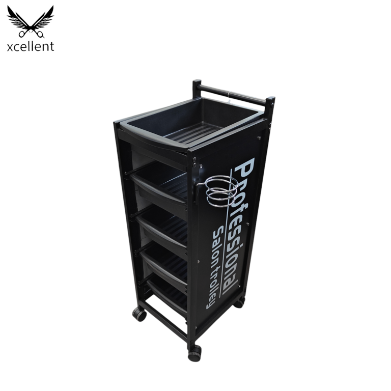 TG-05 Carrito de salón de belleza negro