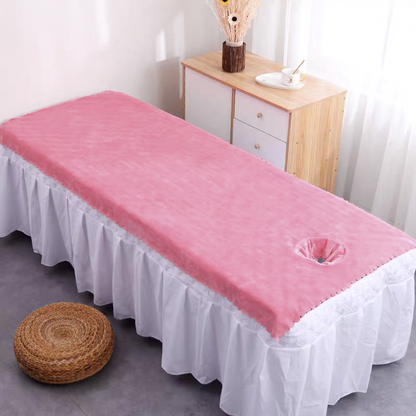 花边蕾丝洞单厚粉色