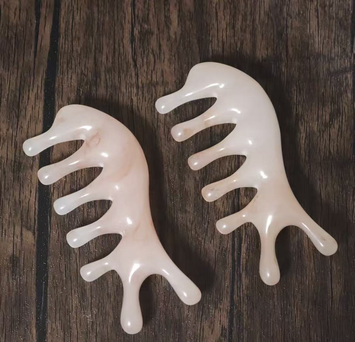 Resin massage comb