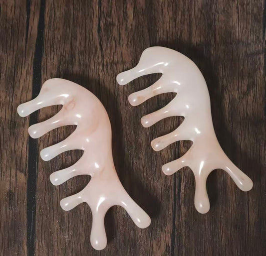 Resin massage comb