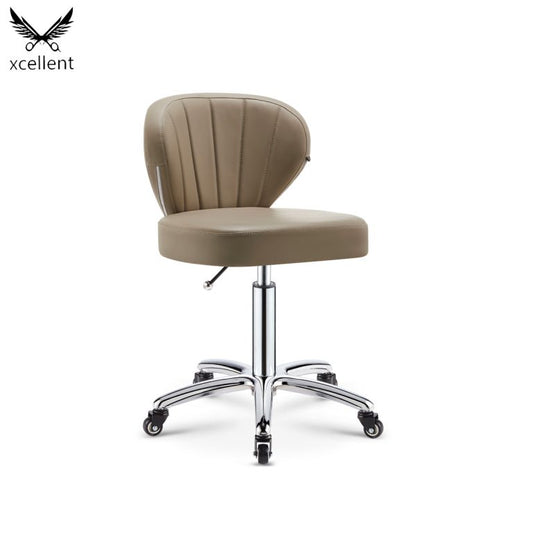 DZC529 Light Brown Large Work Stool/Beauty Stool