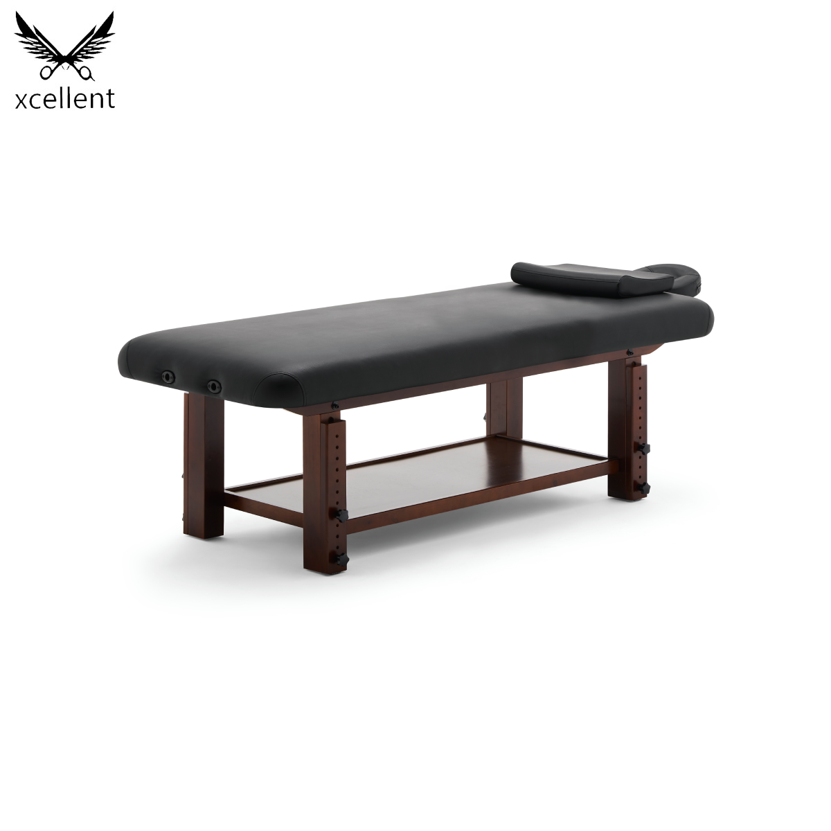 CM80H Adjustable Solid Wood Massage Bed with U-Shaped Pillow