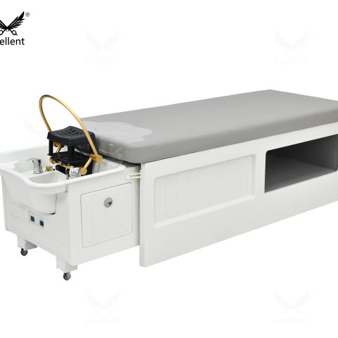 TLC03 Grey Retractable Head Massage Bed