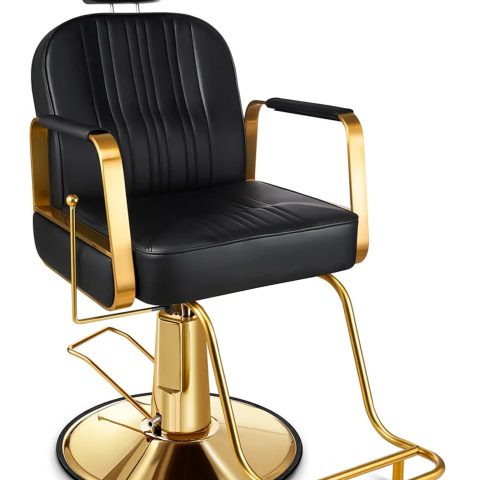SCLT769 Black Gold Barber Chair/Hairdressing Chair