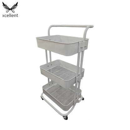 HL666 Carrito de salón de belleza blanco