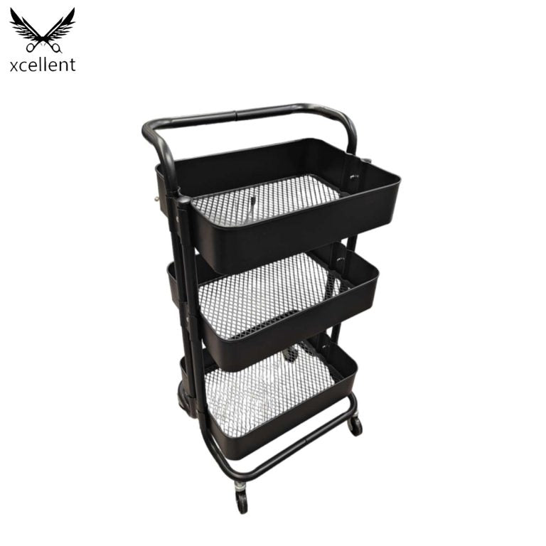 HL666 Carrito de salón de belleza rosa