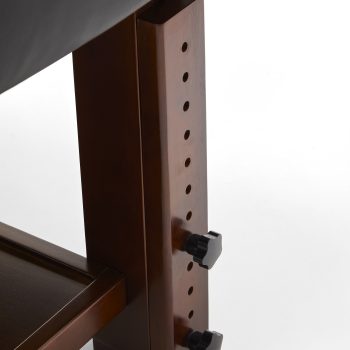 M80H Adjustable Solid Wood Massage Table Black