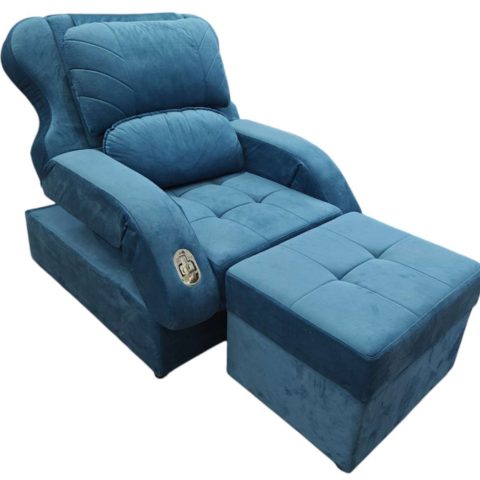 SF03 Peacock Blue Manual Sofa