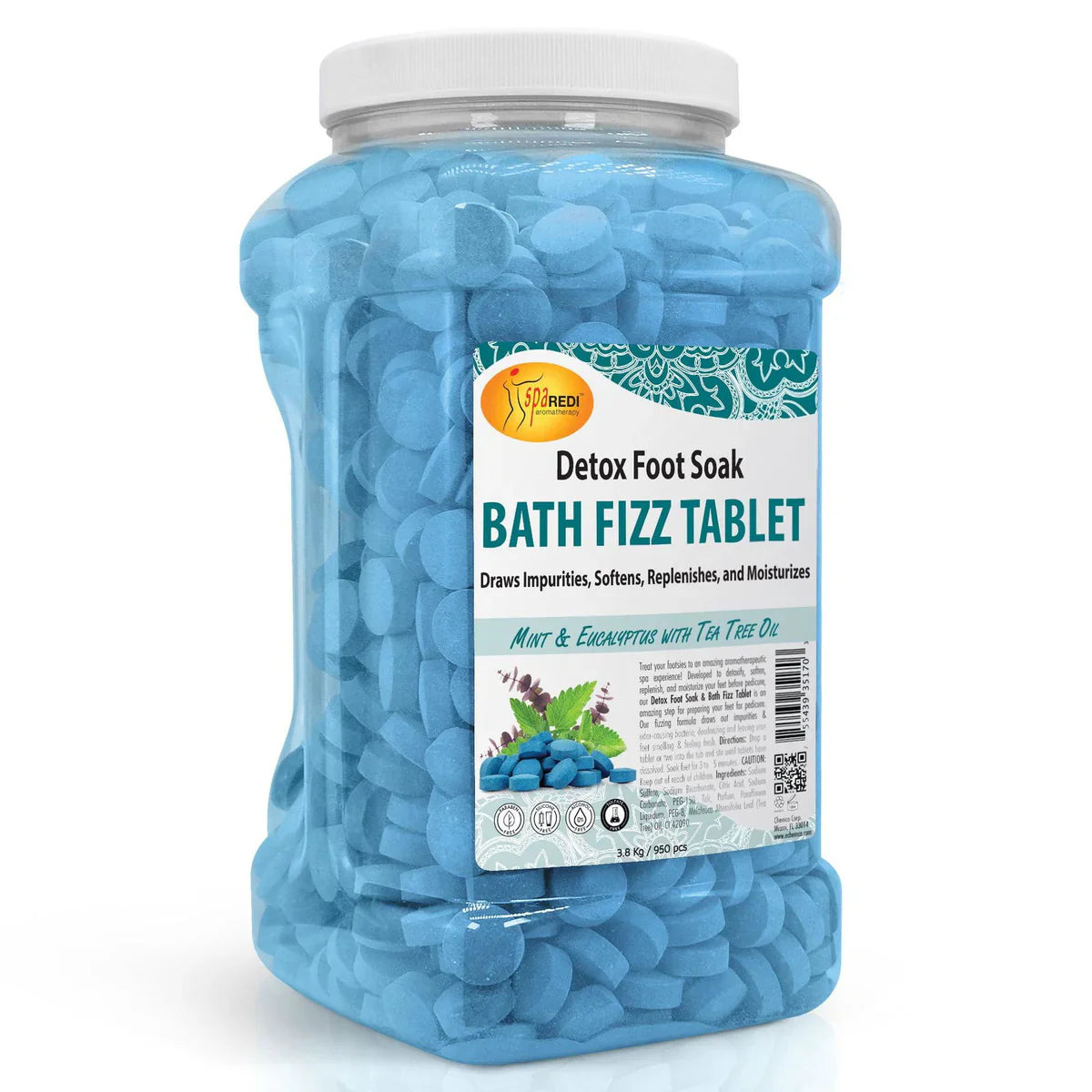 Spa Redi Baño Efervescente, Menta y Eucalipto