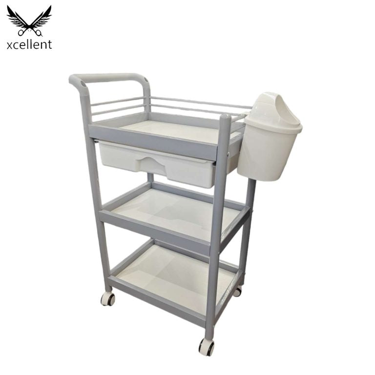 TC02 Carrito de salón de belleza gris