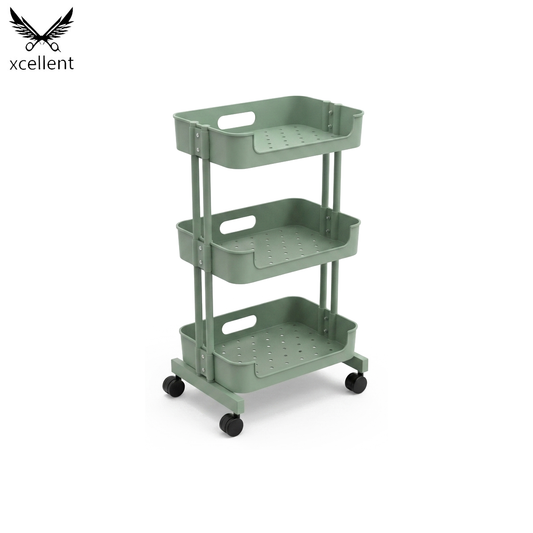 TG03G Beauty Salon Trolley Green