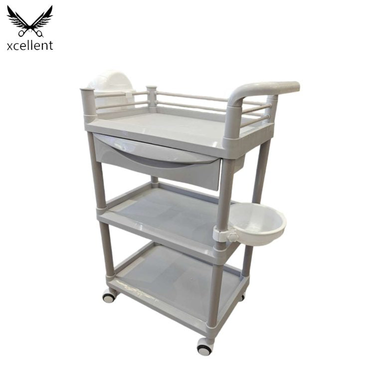 TC08 Carrito de salón de belleza gris