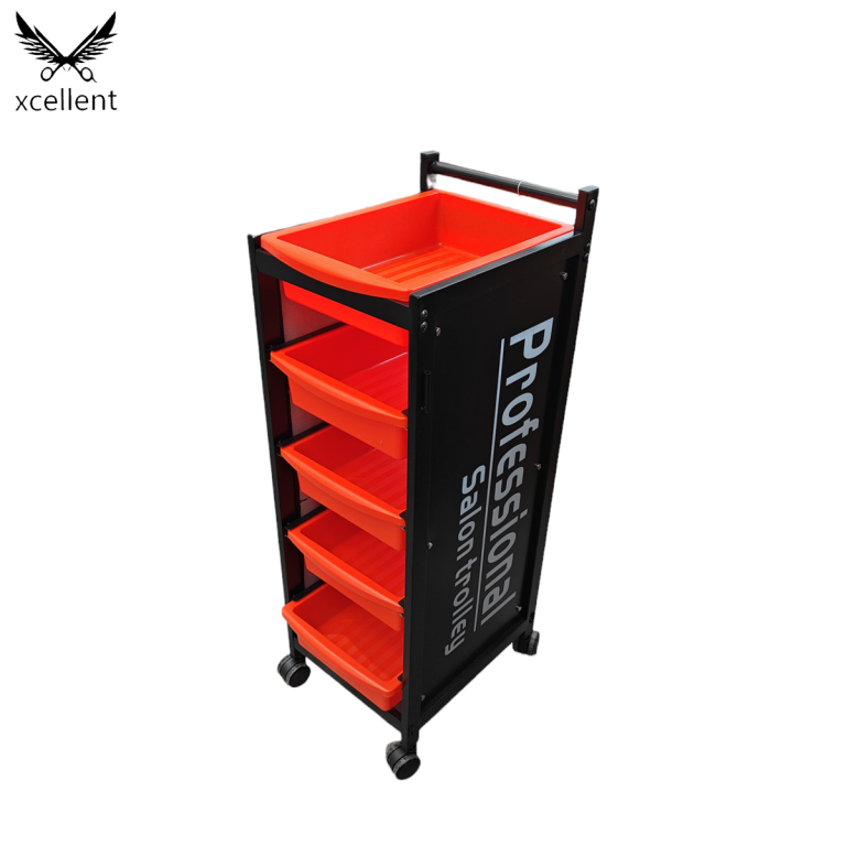 TG-05 Carrito de salón de belleza naranja