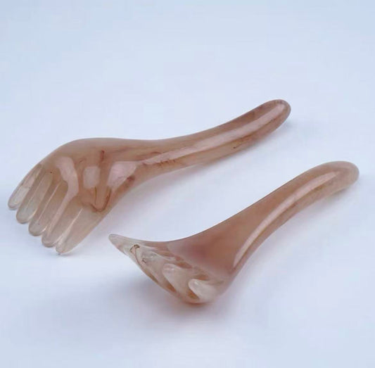 Resin five-claw comb