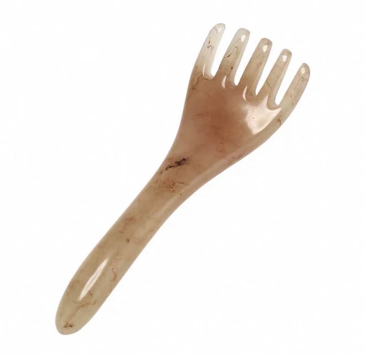 Resin five-claw comb