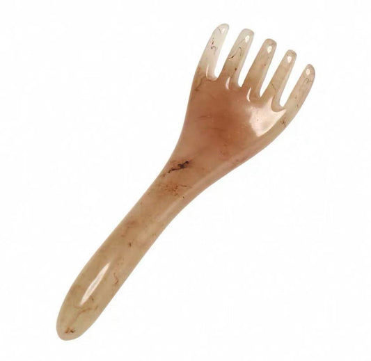 Resin five-claw comb